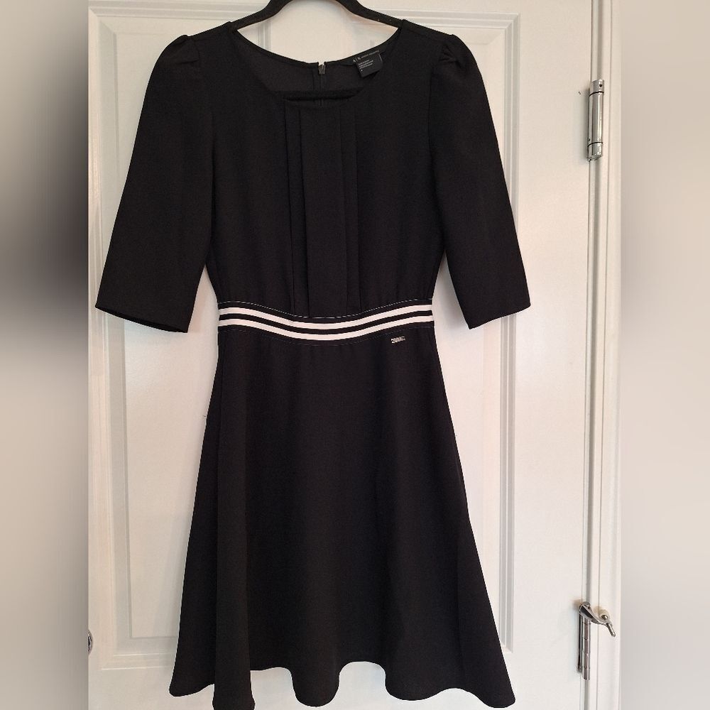AX Armani E xchange Black mini dress